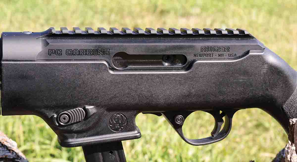 The Ruger PC9 is designed with versatility in mind. The bolt handle can be moved easily to the receiver’s left side, and the magazine release can be moved to the right side.